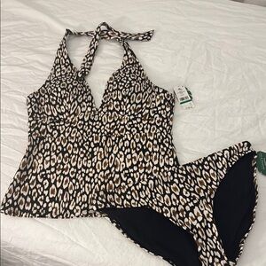 NWT Tommy Bahama Palm Modern Safari Cat Bikini Set